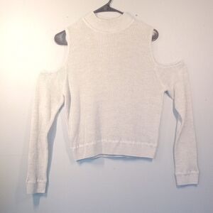 Divided By H&M Women's Gray Cold Shoulder Sweater Size Medium